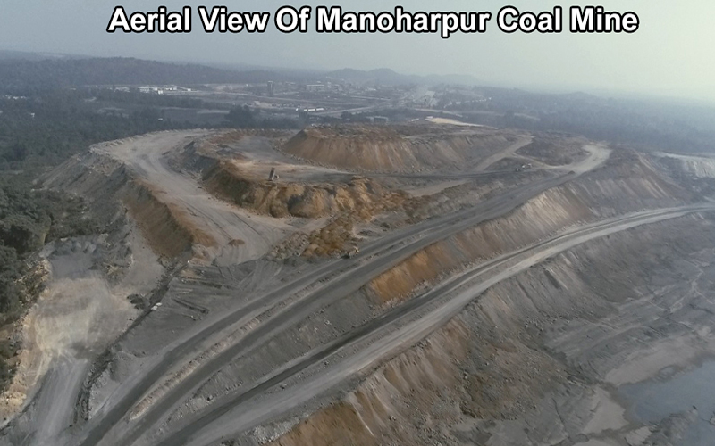  Aerial View Of Manoharpur Coal Mine -1