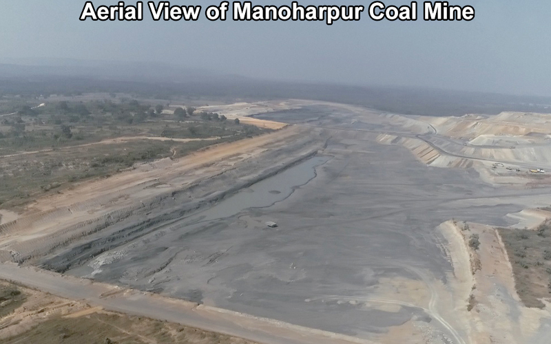 Aerial View of Manoharpur Coal Mine-3